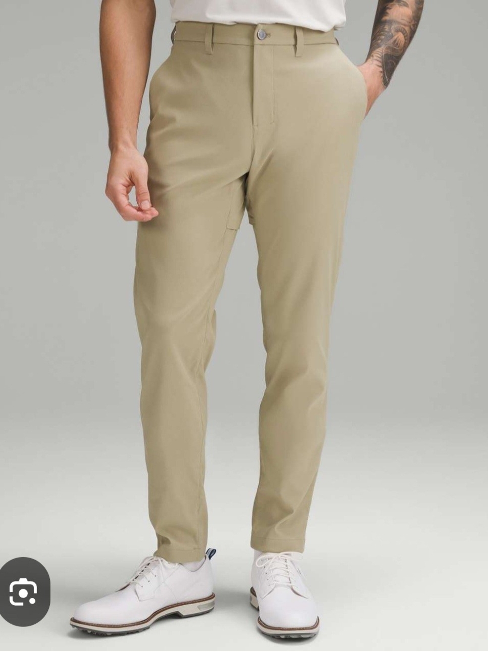 Men's Slim Stretch Pants in Khaki